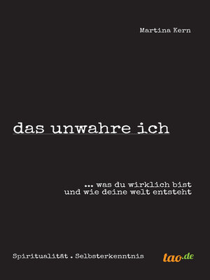 cover image of das unwahre ich